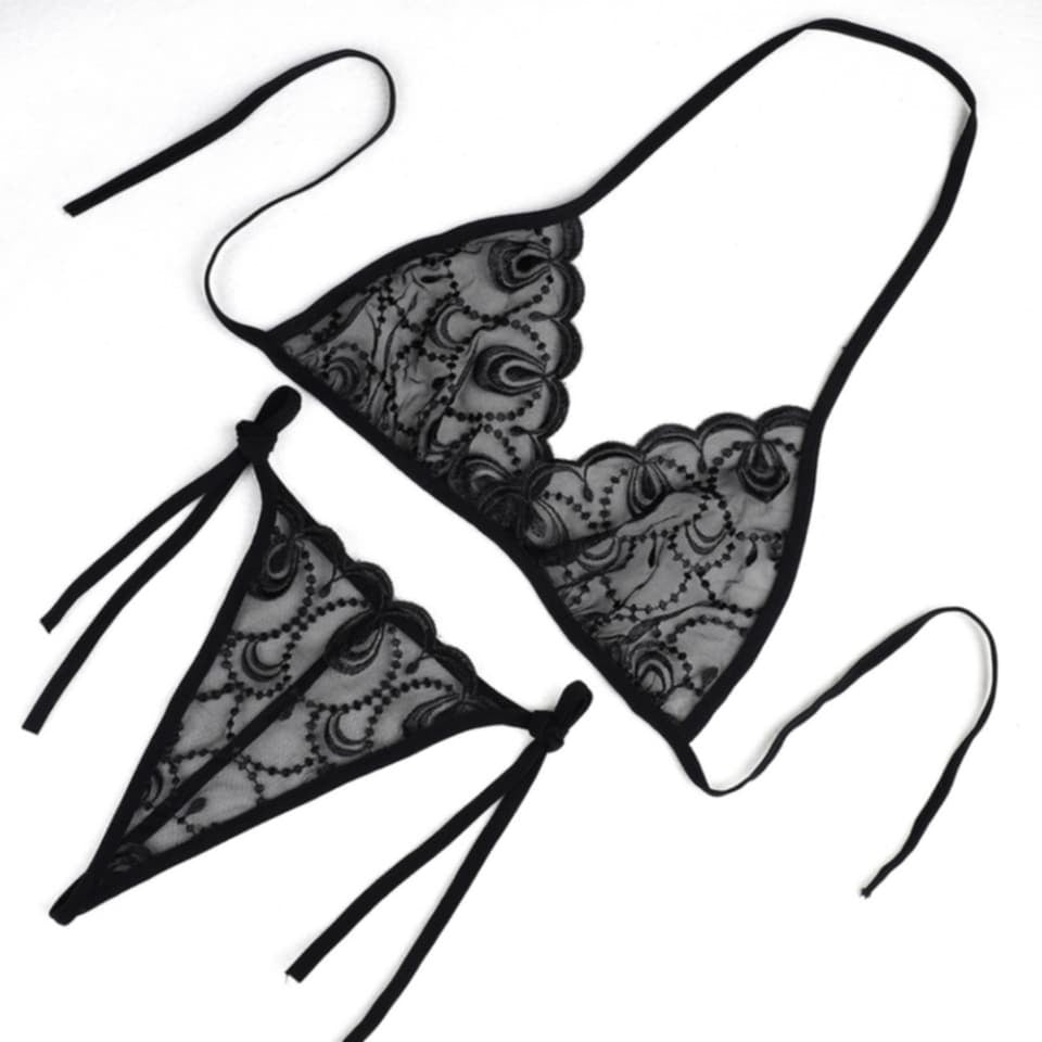 thong bra panty set