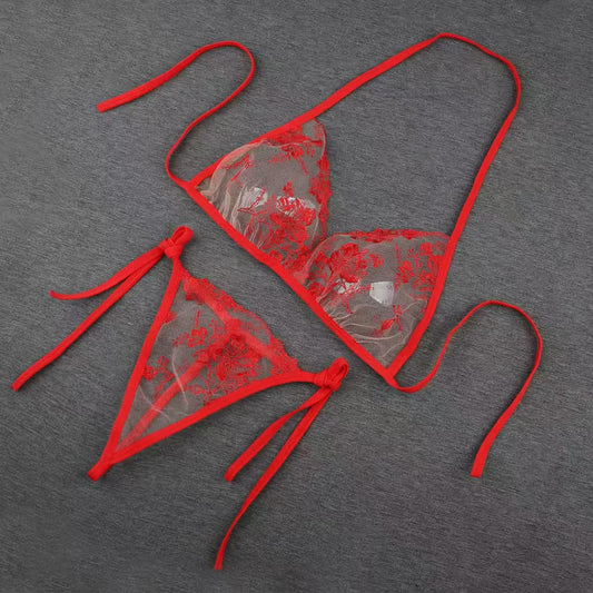 thong bra panty set